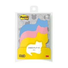 【10個セット】 3M Post-it ポストイット シルエットノート 強粘着 ネコ 3M-SSS-NERX10