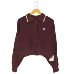 フレッドペリー FRED PERRY 別注 Tipped Collar Cardigan ティップド カラー カーディガン レディース  UK:10