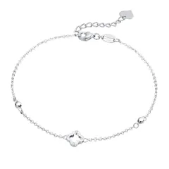 【新着商品】ギフト プレゼント ホワイトデー クリスマス 記念日 誕生日 ギフトラッピング済 シンプル 四つ葉のクローバー レディース ブレスレット Pt950 プラチナ FANCIME