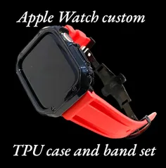 BR  カスタム セット アップルウォッチバンド ラバーベルト Apple Watch カバー ケース メンズ レディース 38mm 40mm 41mm 42mm44mm45mm46mm49mm
キラキラ　極艶コーティング　シリコンバンド