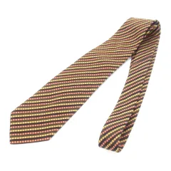 ポールスミス PAUL SMITH ネクタイ レギュラー シルク 絹 ストライプ オレンジ 茶 ブラウン /MN2 ■GY18
