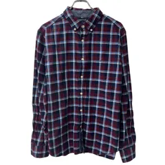 nautica 長袖 チェックシャツ L レッド マルチカラー ボタンダウン 長袖シャツ トップス 春物 a710-6175のサムネイル