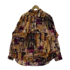 AIE 長袖シャツ Painter Shirt Abstract print LSシャツ L 総柄