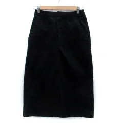 ローリーズファーム LOWRYS FARM フレアスカート ロング丈 M 黒 ブラック /HO42