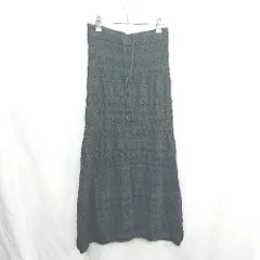 ◇ ⊂ ◎ ●未使用● Heather ヘザー ウエストゴム ロング丈 セミタイト スカート サイズF ブラック レディース E  【1502060032254】