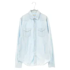 SAINT LAURENT PARIS (サンローランパリ) 13AW Long Sleeve Denim Shirt 長袖ウエスタンシャツデニム ライトブルー 345770 YM14Vのサムネイル