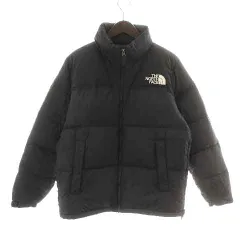 ザノースフェイス THE NORTH FACE ヌプシジャケット Nuptse Jacket ダウンジャケット ジップアップ スタンドカラー ロゴ刺繍 フード M 黒 ブラック ND92234 /NW34のサムネイル