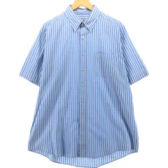 古着 ブルックスブラザーズ Brooks Brothers SPORT SHIRT 半袖 ボタンダウン ストライプシャツ メンズL相当/eaa539674