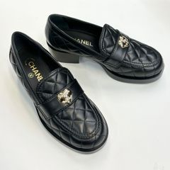 CHANEL シャネル マトラッセ　ハート　ローファー 未使用品◎CHANELシャネル ローファー/マトラッセ/ハートモチーフ/ココ