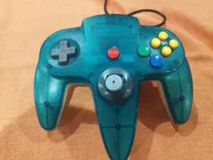 Nintendo 64 クリアブルー＆GameCube DOL-003 シルバー｜純正コントローラー 2点まとめ｜動作未確認・ジャンク