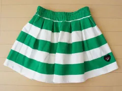 シスタージェニィ シスタージェニー sister jenni 160cm アウトレット 子供服 女の子 スカート 緑 白 ボーダー 春 秋 冬 ★4 ボトムス ガールズ 女児 キッズ ジュニア 【中古】 ユーズド リサイクル 古着 子ども服