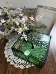 ☆ハンドメイド☆ステンドグラス☆小物入れ☆ プレゼント
