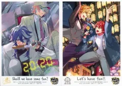 【中古】キャラカード 夢野幻太郎＆有栖川帝統/伊弉冉一二三＆観音坂独歩 ブロマイド2枚セット 「ヒプノシスマイク -Division Rap Battle- side F.P ＆ M+」 月刊Comic ZEROSUM 2023年2月号 付録