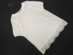 GLOBAL WORK グローバルワーク 総レース カットソー sizeL/白 ■◆ レディース