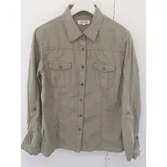 ◇ element of SIMPLE LIFE エレメント オブ シンプルライフ 長袖 七分袖 シャツ サイズ9 カーキ レディース  【中古】 【1203020006512】