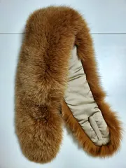 未使用品　サガフォックス　高級フォックスマフラー　ショール　毛布　ブラウン