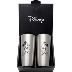 【新着商品】ヤクセル ディズニー ペア タンブラー 2個セット 440ml ステンレス 真空断熱 ギフトセット ミッキー ＆ ミニー 0