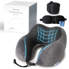 【あらゆる姿勢に対応ｘ首フィット構造】 ネックピロー 飛行機 首枕 快適グッズ 【理学療法士推奨ｘ寝具メーカー開発ｘ疲れ知らずのトラベルを】【車ｘバスｘ新幹線に】旅行用 便利グッズ トラベルグッズ MyComfort 【コンパクトｘ極上の低反発素材 [グレー]