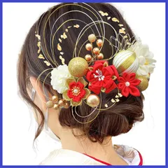髪飾り 人気 和服 ヘアーアクセサリー 浴衣 かんざし 着物 七五三 振袖 袴 結納 成人式 卒業式 入学式 【JZOON】つまみ細工 結婚式 発表会