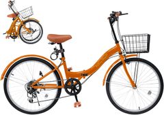Mixiu 折りたたみ自転車 シマノ 7段変速 20インチ/24インチ 軽量 素早く折畳可能 折り畳み自転車 高炭素鋼フレーム 高さ調節可能なハンドルステムとサドル 折畳み自転車 空気入れ、ライト、カゴ、ワイヤロック付属 男女兼用 通勤 通学 サイクリング
