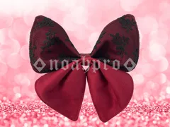 大正ロマンえんじバレッタ♡大きめサイズ　シンプル/控え目/秋/カワイイ