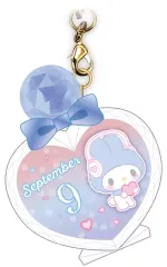 【中古】キーホルダー マイメロディ(9月) バースデーぷっクリアキーホルダー 「サンリオキャラクターズ」