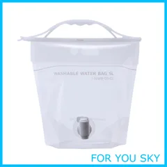 【新着商品】岩谷マテリアル 水タンク ウォッシャブル ウォーターバッグ 5L 透明 WWB-5CL 注ぎやすいコック付き キャンプ レジャー 防災 約37×36×16cm
