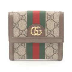 GUCCI グッチ オフィディア GGスプリーム フレンチフラップウォレット Wホック財布