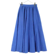 美品 niko and... ニコアンド ロング丈 スカート M ブルー レディース 古着