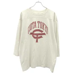 CIOTA シオタ スビンコットン12/-天竺フットボール七分袖Tシャツ CSLM-125 ホワイト 6のサムネイル