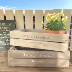 L2510-670 英国アンティーク 収納ボックス 木箱 ガーデニング