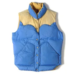 Rocky Mountain Featherbed ロッキーマウンテン フェザーベッド ダウンベスト 70s レザーヨーク ブルー ナチュラル XS アウター シンプル カジュアル ブランドのサムネイル