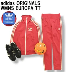 【美品】 アディダス オリジナルス adidas ORIGINALS ヨーロッパ トラック トップ WMNS EUROPA TT セットアップ ジャージ 上下 M ピンク レディース ♪