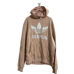 adidas ロゴ スウェット パーカー L ピンク アディダス プルオーバー ビッグロゴ 古着卸 アメリカ仕入 a607-6287