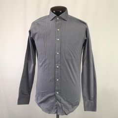Suit select【スーツセレクト】 形態安定加工/長袖ドレスシャツ 【メンズS/84/青系/blue】Tops/Shirt◆BJ012-e