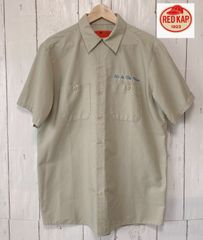USA製　RED KAP レッドキャップ　ワークシャツ　ベージュ　サイズＬ