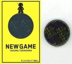 [중고] 애니메이션계 CD 테라시마 타쿠 아츠 / NEW GAME [캔 배지형 음악 플레이어 PLAYBUTTON]