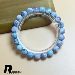 【限定1個】夢色 EU製 ★ROBEAN・ドミニカ共和国産のパープルラリマー・ペクトライト★パワーストーン ブレスレット 天然石 開運 金運 綺麗 プレゼント1 8.4mm K0930106