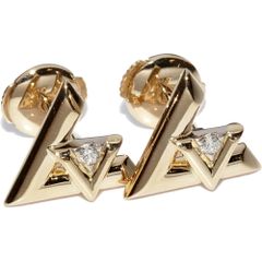 ルイヴィトン ピアス K18YG ダイヤ2P(約0.04ct) ピュス LV ヴォルトワン ピアス Q96969