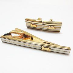 ヴィンテージ CELINE セリーヌ タイピン＆カフスボタン セット シルバー925 コンビ メンズ ビジネス D167MF