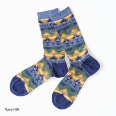 ANONYMOUSISM アノニマスイズム Wigwam JQ Crew ウィグワムJQクルー 15191600 靴下 ソックス Socks ジャガード ユニセックス レディース メンズ 新品 国内正規品 日本製 【サイズ / 25-27cm】