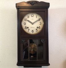 昭和レトロ 精工舎 宮型本打ち掛時計 オーバーホール済 稼働品