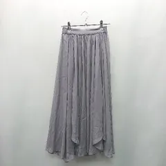 ◇ Θ tocco closet トッコ クローゼット 膝下丈 フレア スカート サイズM グレー系 レディース E  【1410290070864】