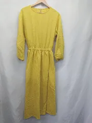 ◇ Θ Simplicite シンプリシテェ 長袖 ロング丈 ワンピース サイズF イエロー系 レディース E  【1508060005656】