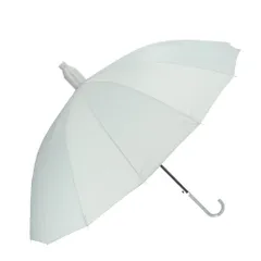 ☆ ミントグリーン ☆ スライドカバー付き長傘 16本 ykubln175 雨傘 レディース 長傘 おしゃれ カバー付き傘 ジャンプ傘 傘 かさ カサ 16本骨傘 メンズ シンプル 通勤 通学 雨 梅雨 ショッピング スライドケース 濡れない 便利 機能