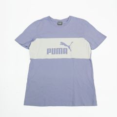 PUMA プーマ 半袖 Tシャツ レディース パープル×ホワイト S
