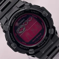 （T522）美品 正常稼動 CASIO カシオ 電波ソーラー Baby-G ベビージー Tripper BGR-3003-1BJF 人気 時計 レディース ユニセックス