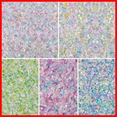 me_rinＮｏ1758 琉球ガラスフリット✨ローズレッド＆ブルー★15ｇ me_rinNo1758 琉球ガラスフリット✨ローズレッド＆ブルー