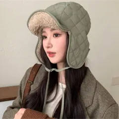 フライトキャップ 防寒帽子 冬小物 暖かい耳あて付き ふわふわファー 高級感スタイリッシュ パイロット風 個性派 フリーサイズ サイズ調整可能 女性向け カーキ 寒さ対策 アウトドア旅行用 防寒グッズ 冬用