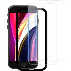 【数量限定】フィルム 4.7インチ 用 強化ガラス日本旭硝子素材製 6s 液晶 6 保護フィルム 7 高透過率 8 硬度9H 用/iPhone 耐衝撃 SE2 自動吸着 iPhone 気泡防止 ガラスフィルム【ガイド枠付き】Kakuki 指紋防止 SE3 撥水